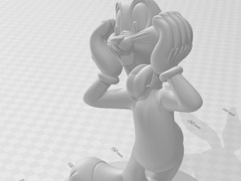 Bonecos 3d style manga anime bugsbunny pernalonga style caricato 3D Print Model
