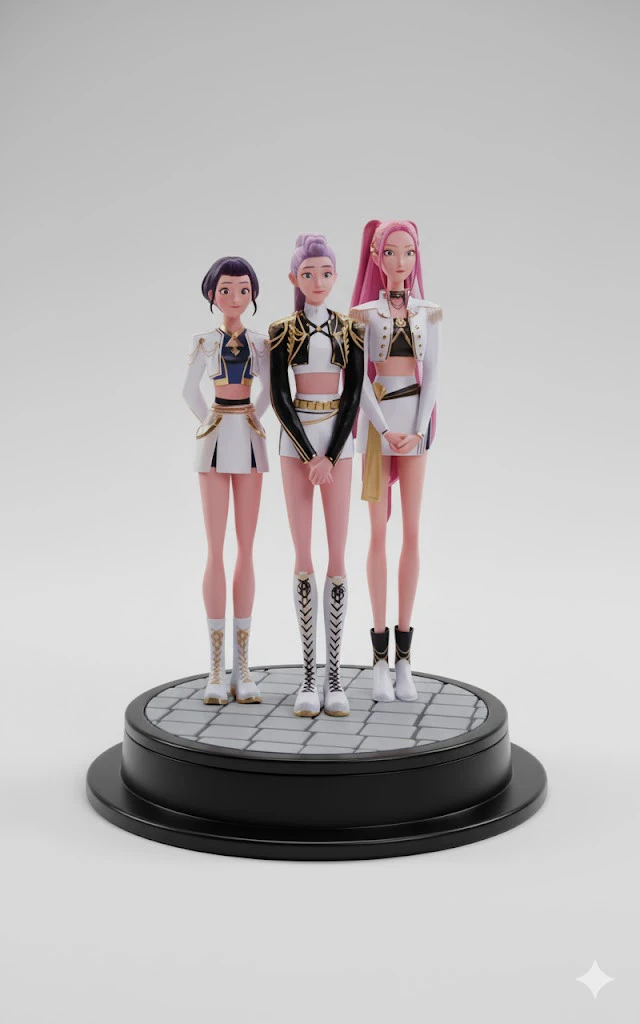 Bonecos 3d style manga anime warrior kpop style caricato 3D Print Model .c4d .max .obj .3ds .fbx .stl .blend
