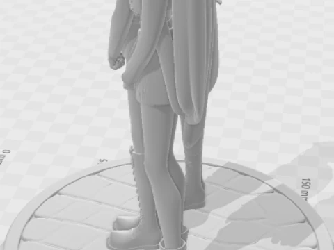 Bonecos 3d style manga anime warrior kpop style caricato 3D Print Model
