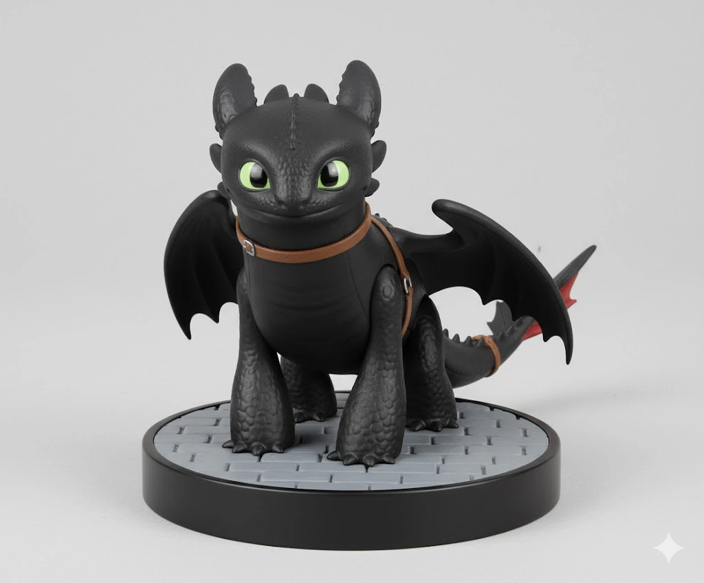 Bonecos 3d style manga anime fury night banguela style caricato 3D Print Model .c4d .max .obj .3ds .fbx .stl .blend 