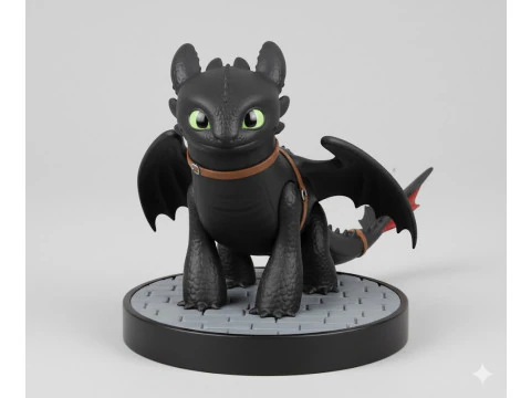 Bonecos 3d style manga anime fury night banguela style caricato 3D Print Model