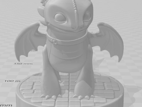 Bonecos 3d style manga anime fury night banguela style caricato 3D Print Model