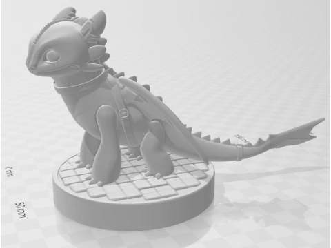 Bonecos 3d style manga anime fury night banguela style caricato 3D Print Model