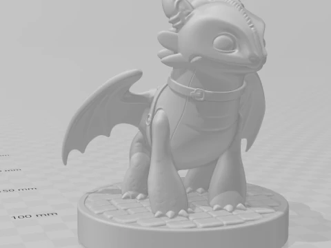 Bonecos 3d style manga anime fury night banguela style caricato 3D Print Model