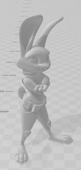 Bonecos 3d style manga anime judy zootopia style caricato 3D Print Model .c4d .max .obj .3ds .fbx .stl .blend 