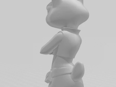 Bonecos 3d style manga anime judy zootopia style caricato 3D Print Model