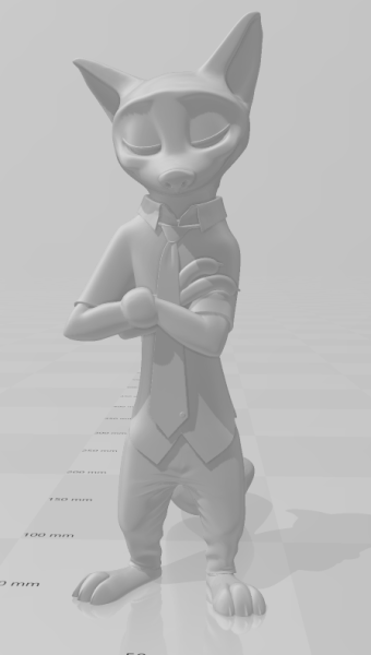 Bonecos 3D 风格漫画动漫尼克 Zootopia 风格 caricato 3D 打印模型 .c4d .max .obj .3ds .fbx .stl .blend 