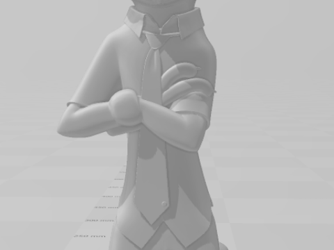 बोनकोस 3डी स्टाइल मंगा एनीमे निक ज़ूटोपिया स्टाइल कैरिकैटो 3D प्रिंट मॉडल