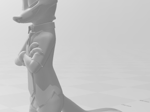 Bonecos 3D 风格漫画动漫尼克 Zootopia 风格 caricato 3D 打印模型