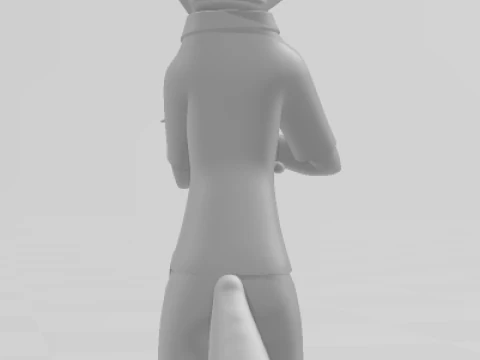 Bonecos 3d style manga anime nick zootopia style caricato 3D Print Model