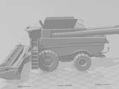 Bonecos 3D 风格漫画动漫车 colheitadeira 收割机风格 caricato 3D 打印模型