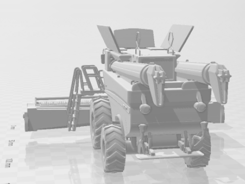 Bonecos 3D 风格漫画动漫车 colheitadeira 收割机风格 caricato 3D 打印模型