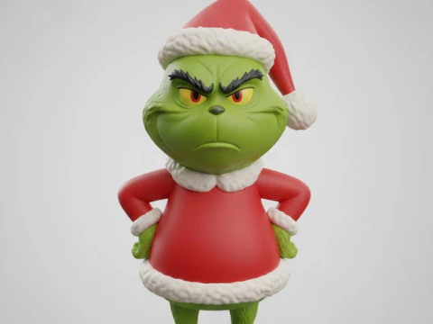 Bonecos 3d 스타일 만화 애니메이션 grinch natal 스타일 카리카토 3D 프린트 모델