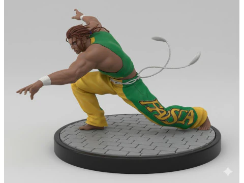 Manga anime gaya 3d Bonecos karicato gaya eddy tekken Model Cetak 3D