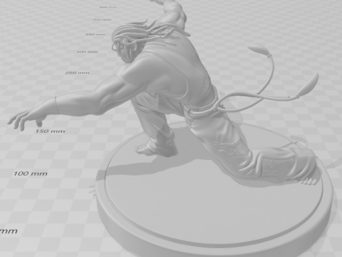 Bonecos 3d style manga anime eddy tekken style caricato 3D Print Model