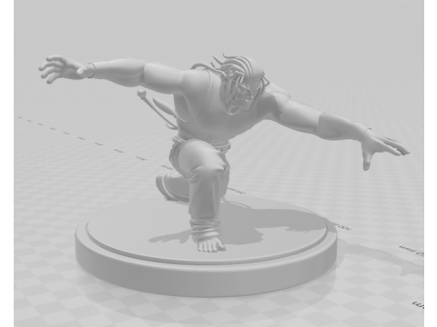 Bonecos 3d style manga anime eddy tekken style caricato 3D Print Model