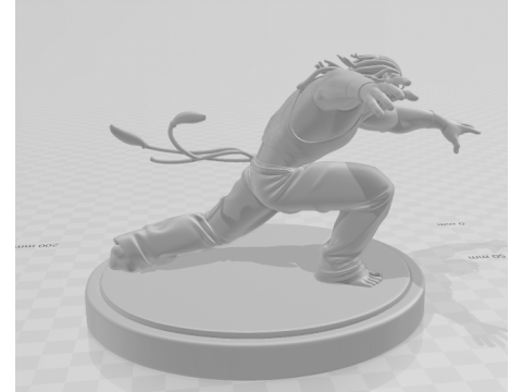 Bonecos 3d style manga anime eddy tekken style caricato 3D Print Model