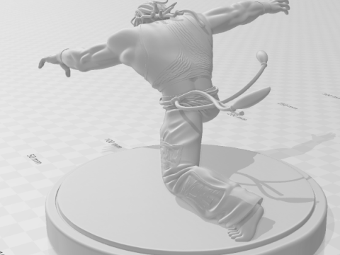 Bonecos 3d style manga anime eddy tekken style caricato 3D Print Model