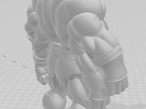 Bonecos 3d style manga anime goro mortal kombat style caricato 3D Print Model