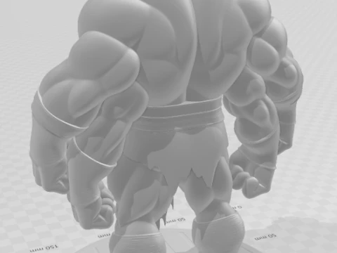 Bonecos 3d style manga anime goro mortal kombat style caricato 3D Print Model