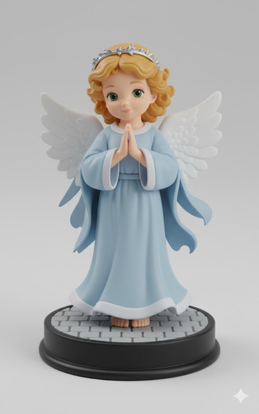 Bonecos 3D 风格漫画动漫 anjo 天使风格 caricato 3D 打印模型 .c4d .max .obj .3ds .fbx .stl .blend 