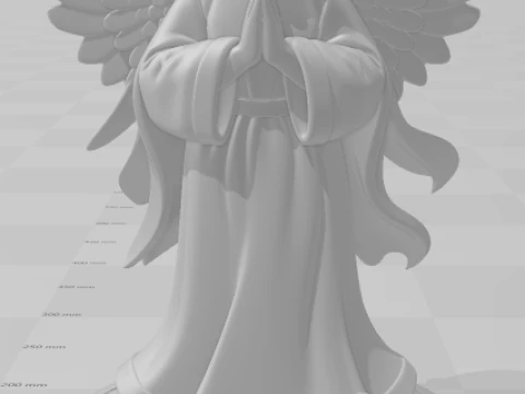 Bonecos 3d style manga anime anjo angel style caricato 3D Print Model