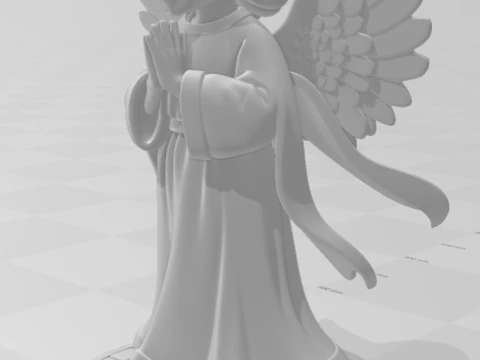Bonecos 3d style manga anime anjo angel style caricato 3D Print Model
