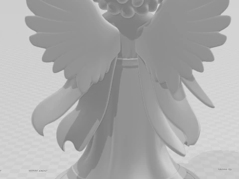 Bonecos 3d style manga anime anjo angel style caricato 3D Print Model