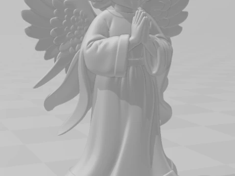 Bonecos 3d style manga anime anjo angel style caricato 3D Print Model
