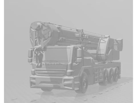 Bonecos 3d style manga anime car pickup carro crane guindaste style caricato 3D Print Model