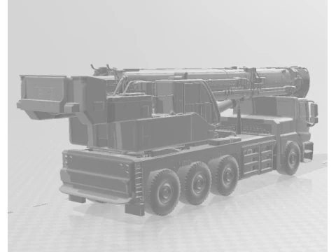Bonecos 3d style manga anime car pickup carro crane guindaste style caricato 3D Print Model