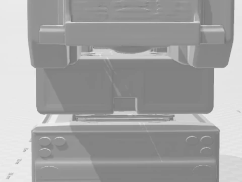 Bonecos 3d style manga anime car pickup carro crane guindaste style caricato 3D Print Model