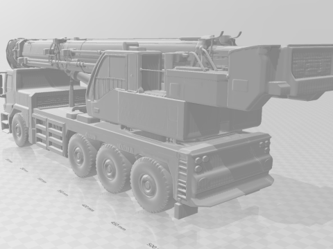 बोनकोस 3डी स्टाइल मंगा एनीमे कार पिकअप कैरो क्रेन गिंडास्ट स्टाइल कैरिकाटो 3D प्रिंट मॉडल