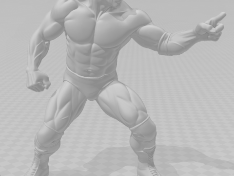 Bonecos 3d стиль манга аниме мужчины рок стиль карикато 3D Принт Модель