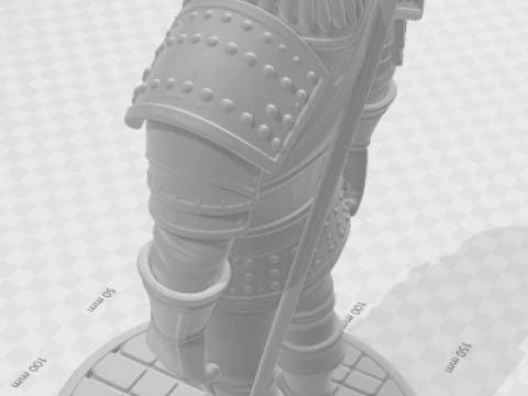 Bonecos 3d style manga anime geralt rivia the wichter style caricato 3D Print Model