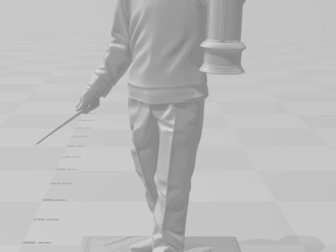 Bonecos 3d style manga anime harry potter style caricato 3D Print Model