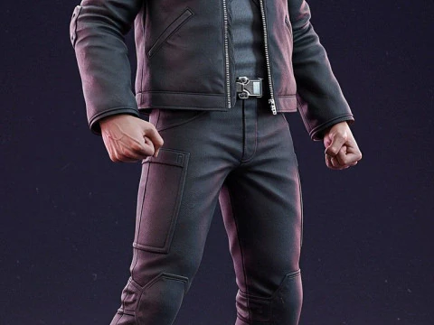 Bonecos 3d 스타일 만화 애니메이션 키아누 리브스 존 윅 스타일 카리카토 3D 프린트 모델