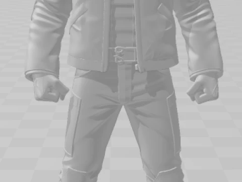 Bonecos 3d style manga anime keanu reeves john wick style caricato 3D Print Model