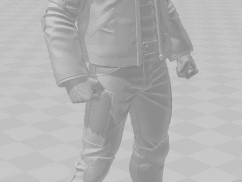 Bonecos 3d style manga anime keanu reeves john wick style caricato 3D Print Model