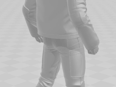 Bonecos 3d style manga anime keanu reeves john wick style caricato 3D Print Model