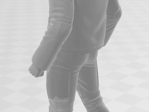 Bonecos 3d style manga anime keanu reeves john wick style caricato 3D Print Model