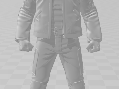 Bonecos 3d стиль манга аніме кіану рівз джон вік стиль карикато 3D Принт Модель