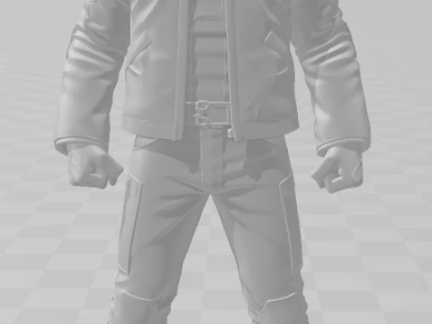 Bonecos 3d style manga anime keanu reeves john wick style caricato 3D Print Model