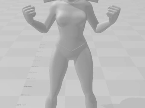 Bonecos 3d style manga anime miraclous ladybug style caricato 3D Print Model