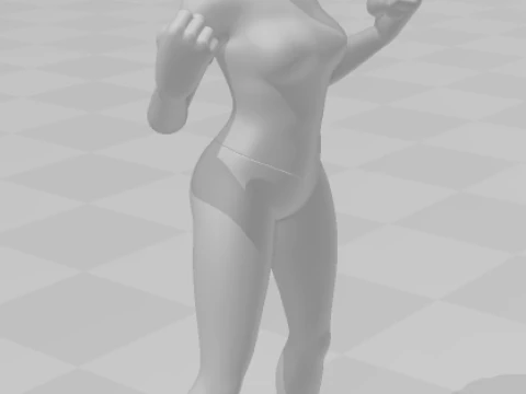 Bonecos 3d style manga anime miraclous ladybug style caricato 3D Print Model