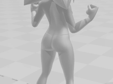 Bonecos 3d style manga anime miraclous ladybug style caricato 3D Print Model