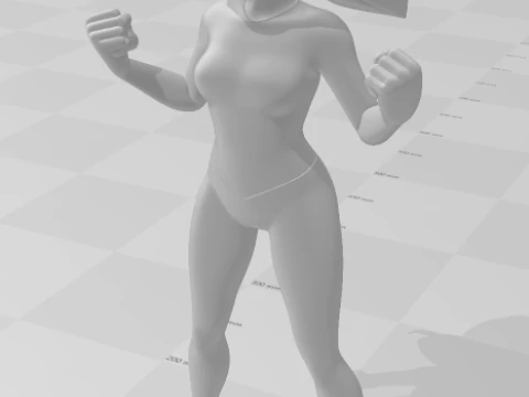 Bonecos 3d style manga anime miraclous ladybug style caricato 3D Print Model