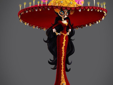 Bonecos estilo 3d manga anime la muerte festa ceu estilo caricato Modelo de Impressão 3D