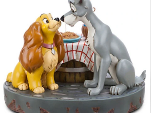 Bonecos 3d style manga anime lady e tramp dama e vagabundo style caricato 3D Print Model