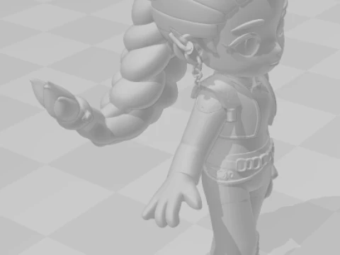 Bonecos 3d style manga anime rumi kpop warrior style caricato 3D Print Model